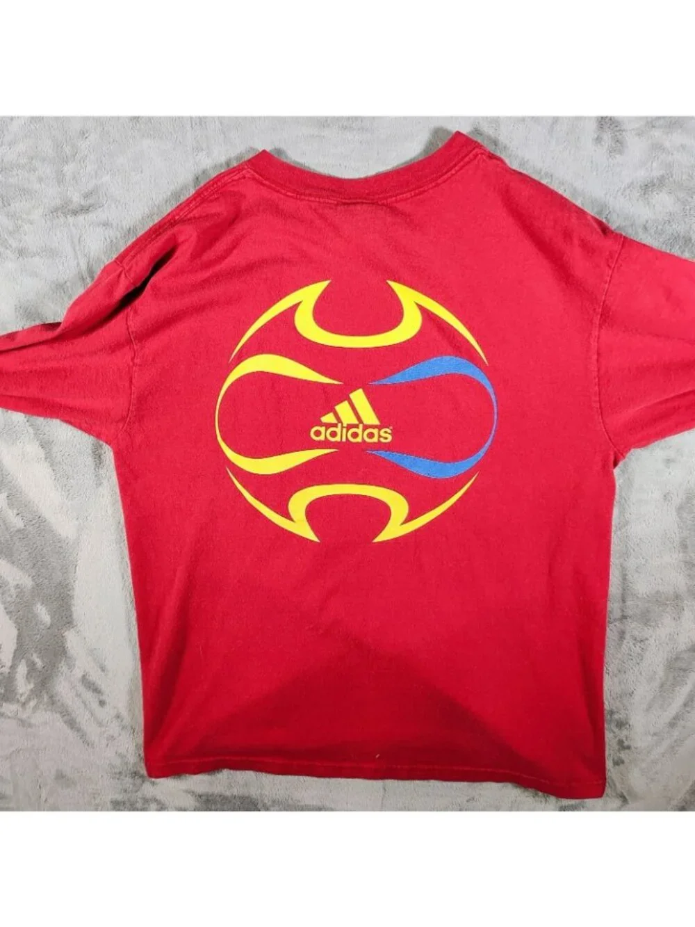 Adidas Real Salt Lake Logo Major League Soccer Red Long Sleeve Graphic Shirt (M)